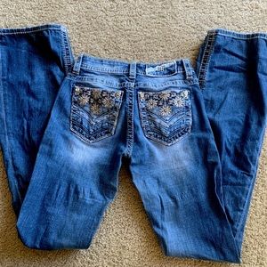 women’s size 25 bootcut miss me jeans